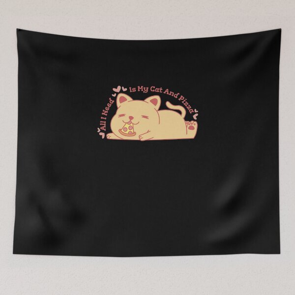 Item preview, Happy pizza eating cat designed and sold by Matthew942.
