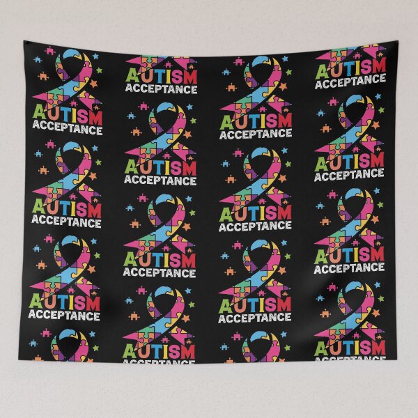 Item preview, Autism Acceptance Autistic support Be Positive Aspire To Inspire Happy Life Apparel Essential Motivation Inspiration Joy Mood designed and sold by DesignByHeartUK.