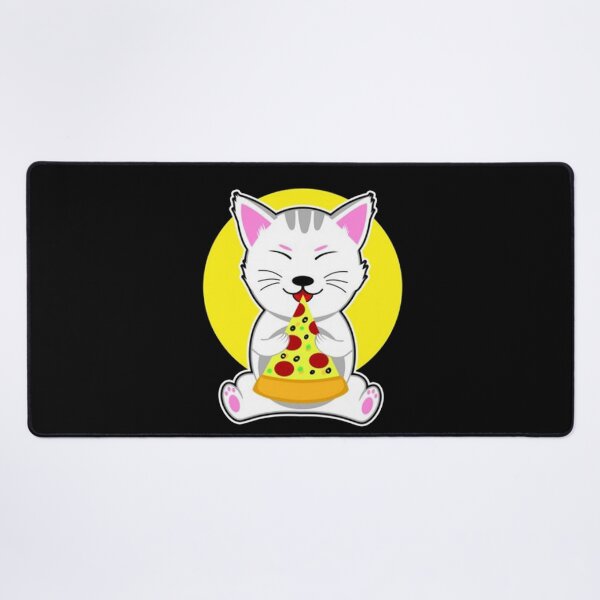 Item preview, Happy pizza eating cat cute designed and sold by Matthew942.