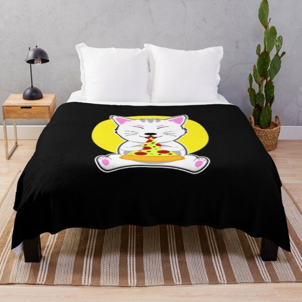 Item preview, Happy pizza eating cat cute designed and sold by Matthew942.