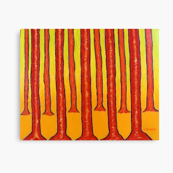 RED TREES Canvas Print