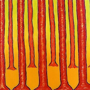 Artwork thumbnail, RED TREES by JoeRomano