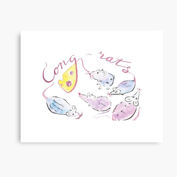 Cong-rats! Canvas Print
