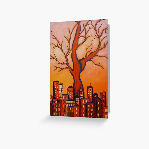 THE RED TREE Greeting Card