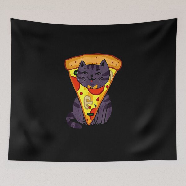 Item preview, Happy pizza eating cat funny designed and sold by Matthew942.