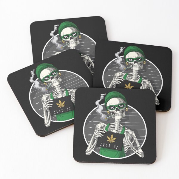 Artikelvorschau, Skeleton Stoner Mugshot entworfen und verkauft von underheaven.