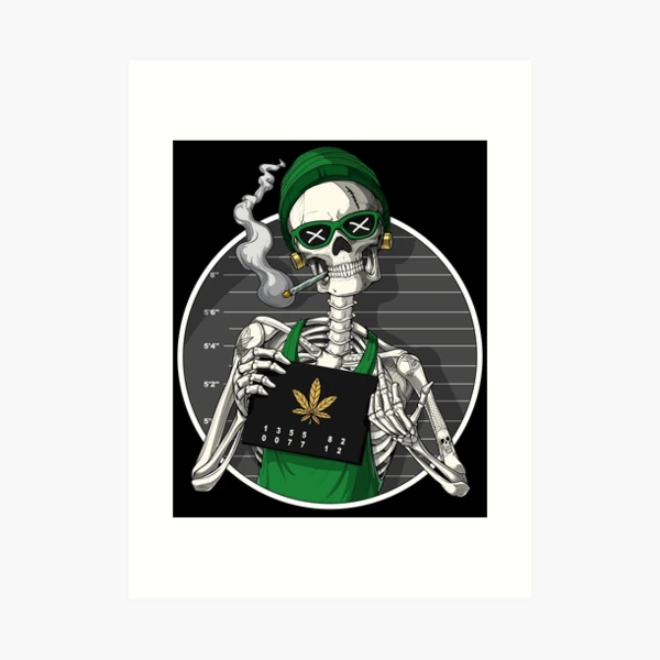 Skeleton Stoner Mugshot
