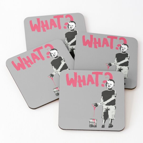Item preview, Banksy Rebellious Street Art Boy Painting What? designed and sold by WE-ARE-BANKSY.