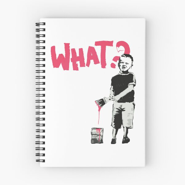 Item preview, Banksy Rebellious Street Art Boy Painting What? designed and sold by WE-ARE-BANKSY.