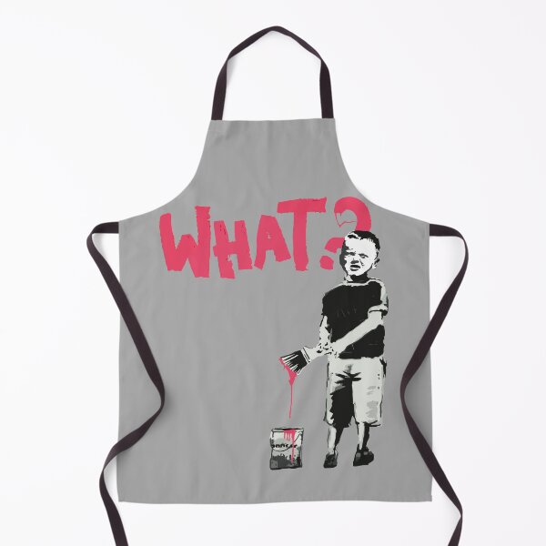 Item preview, Banksy Rebellious Street Art Boy Painting What? designed and sold by WE-ARE-BANKSY.