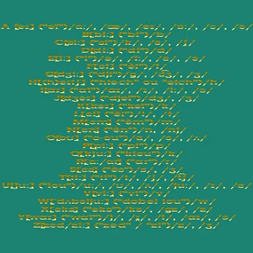 Artwork thumbnail, script alphabets   by MikeocoCOM
