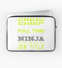 CREW CHIEF JOBTITLE TEES AND HOODIE Laptop Sleeve