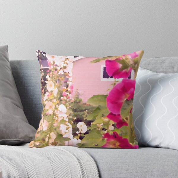 Item preview, Pink Cottage and Magenta and Pastel Pink and Green Flower Garden  designed and sold by Brooke T Ryan Photographic Art.