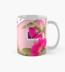 Pink Cottage und Magenta und Pastell Pink und Grün Blumengarten Tasse (Standard)