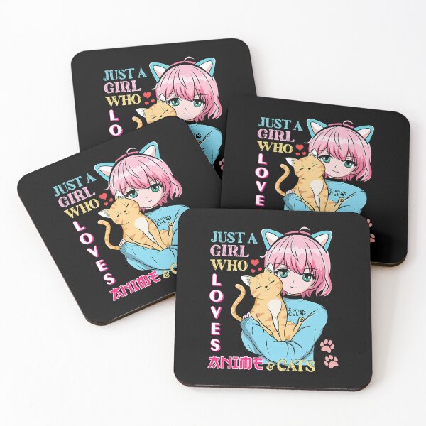 Item preview, Just A Girl Who Loves Anime And Cats designed and sold by nwaja-art.