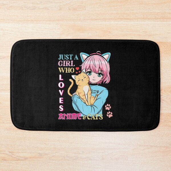 Item preview, Just A Girl Who Loves Anime And Cats designed and sold by nwaja-art.
