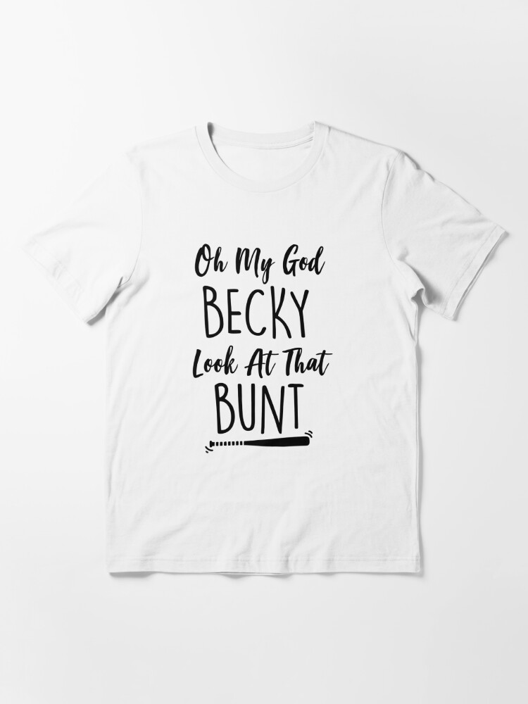 Baseball OMG Becky Look at That Bunt..Funny Heather Grey Unisex Triblend  Tee