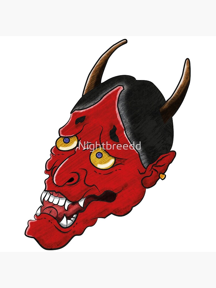 Póster «Máscara Hannya» de Nightbreedd Redbubble