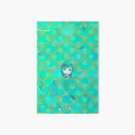 Inspired by You - Emerald Mermaid, 3rd of 4 Art Board Print