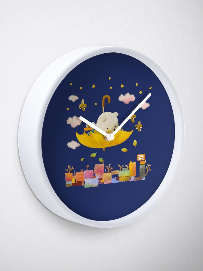 Alternate view of Baby Mong & Koo in magic umbrella Clock