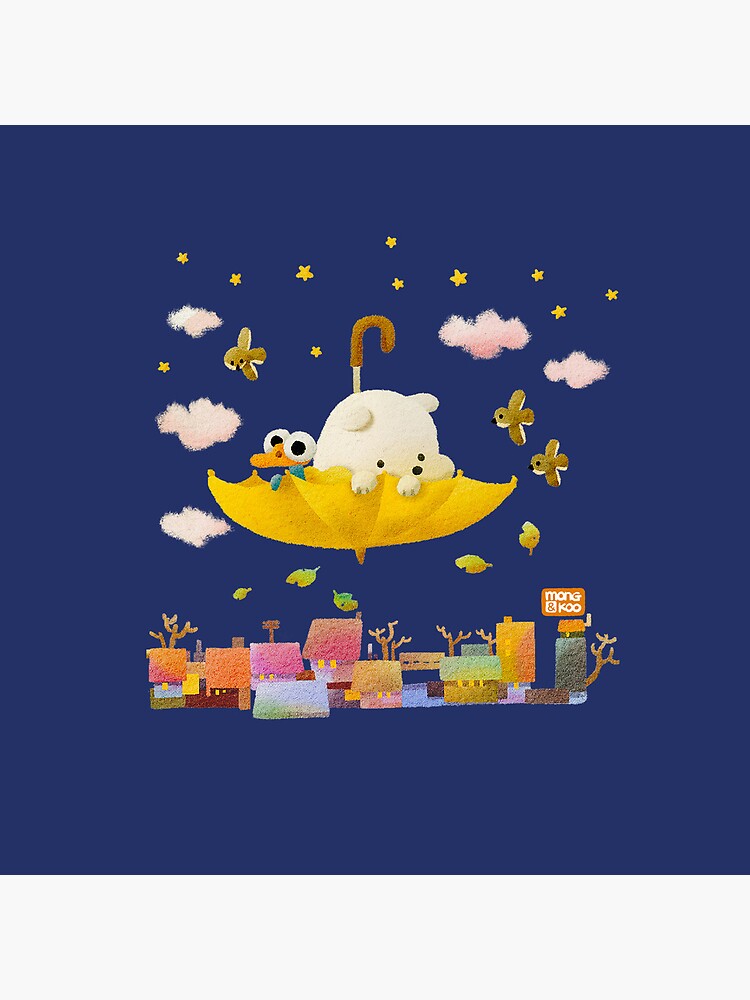 Baby Mong & Koo in magic umbrella by mong-and-koo