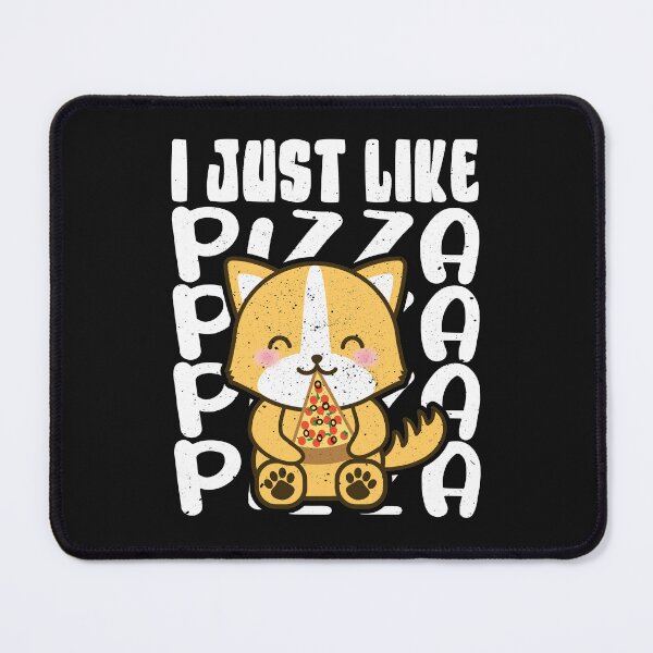 Item preview, Kawaii Dog Eating A Pizza designed and sold by samah82.