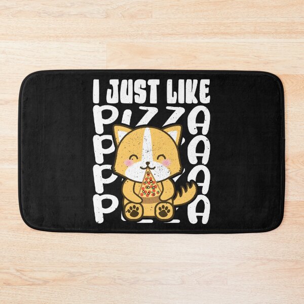 Item preview, Kawaii Dog Eating A Pizza designed and sold by samah82.