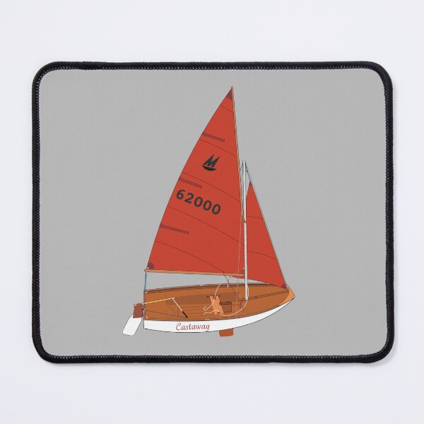 Item preview, Mirror Dinghy 62000 'Castaway' Perspective designed and sold by RedBubbleBath.