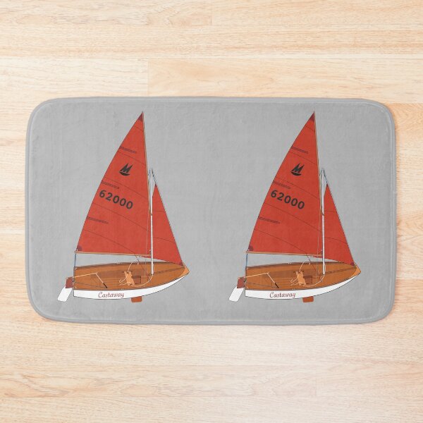 Item preview, Mirror Dinghy 62000 'Castaway' Perspective designed and sold by RedBubbleBath.