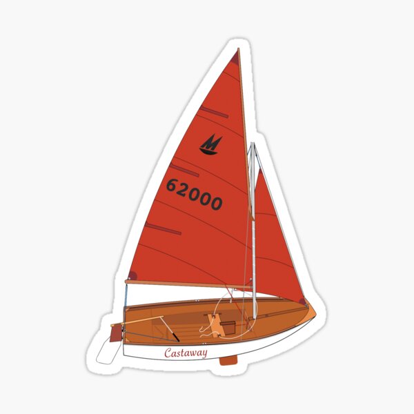 Aperçu de l'œuvre Mirroir Dinghy 62000 'Castaway' Perspective créée et vendue par RedBubbleBath.
