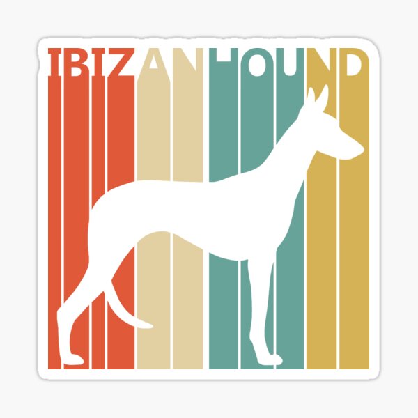 1980s Ibizan Hound Dog owner Gift Sticker