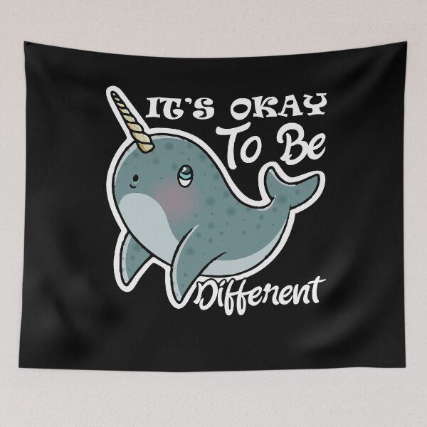 Item preview, Narwhal It's Okay To Be Different designed and sold by UnknownArtistt.