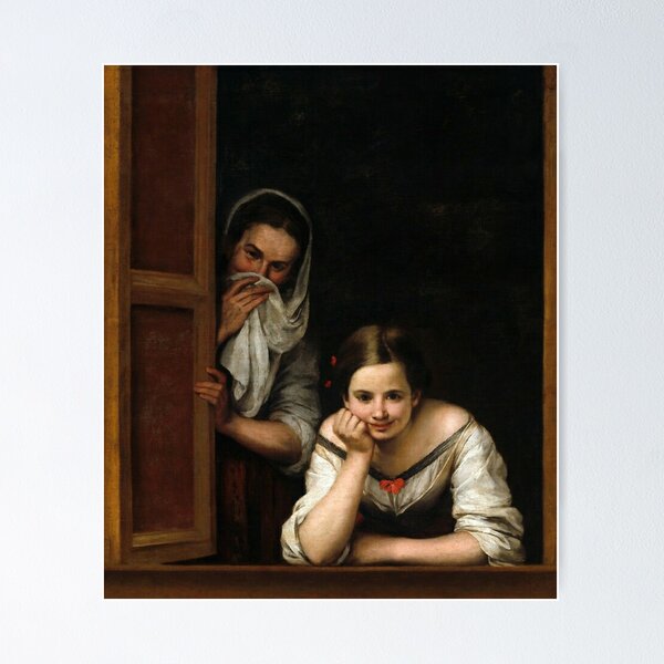 Item preview, Bartolome Esteban Murillo Two Women at a Window designed and sold by Olivia-One.