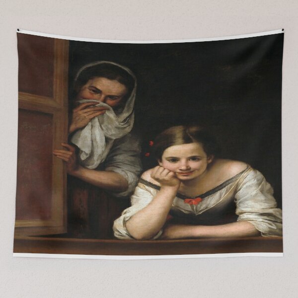 Item preview, Bartolome Esteban Murillo Two Women at a Window designed and sold by Olivia-One.