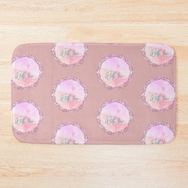 Item preview, Circular pink floral frame  with a pinkish design inside of the frame designed and sold by Arteartz.