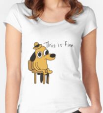 This is Fine Women's Fitted Scoop T-Shirt