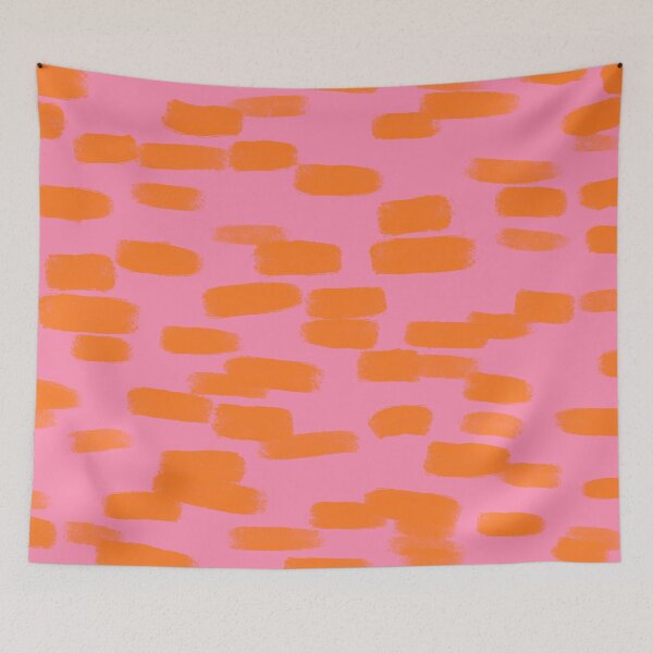 Item preview, Abstract, Pink with Orange Brush Strokes  designed and sold by OneThreeSix.