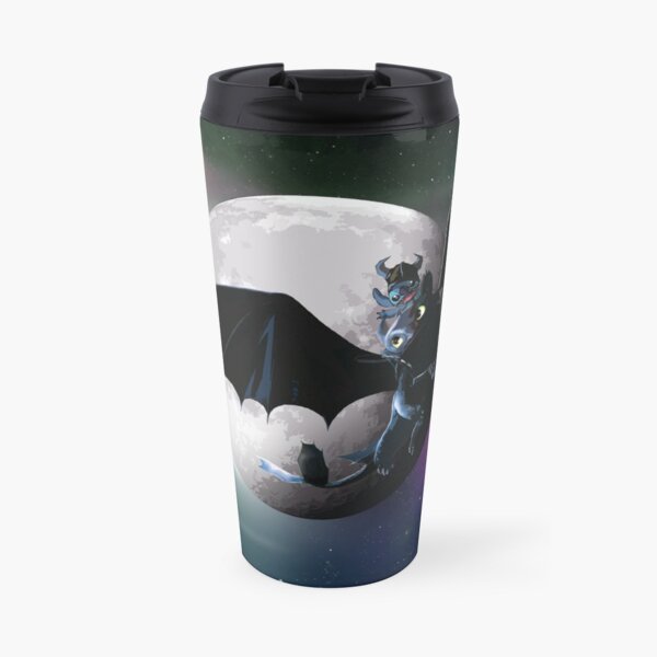 Stich and toothless Travel Mug