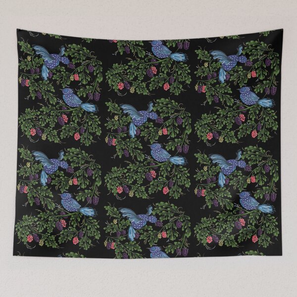 Item preview, Starling Birds & Berries Funny Vintage Ukrainian Vyshyvanka designed and sold by r-silver.