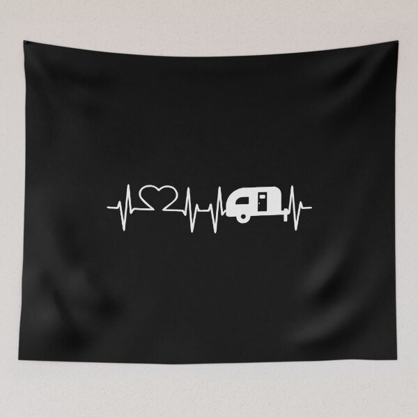 Item preview, Cute Heartbeat Camper Camping Campfire Lovers Gift designed and sold by BennetJaco.