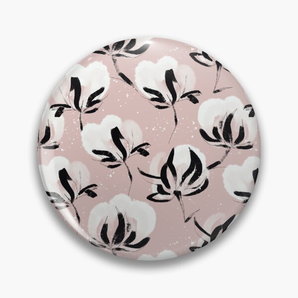 Item preview, Cotton Flowers Pink designed and sold by Maryna Riabko.