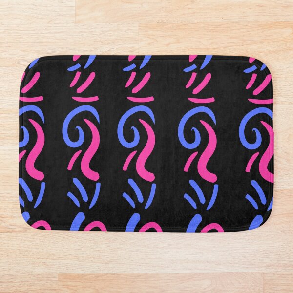 Item preview,  MODERN STYLISH TRENDY SIMPLE ABSTRACT PINK AND BLUE  SPIRALS AND STROKES designed and sold by Aszietdesigns.