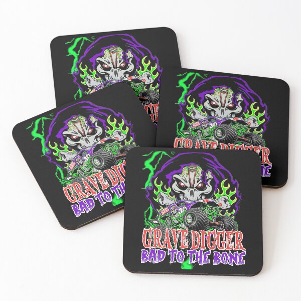 Item preview, Grave Digger Bad to the Bone monster jam grave digger monster truck Fanart designed and sold by vanorton.