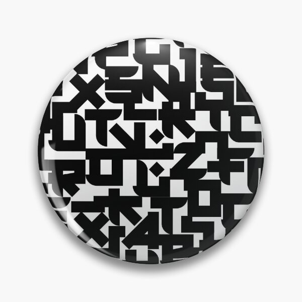 Item preview, typography pattern, black and white letter design designed and sold by ohaniki.