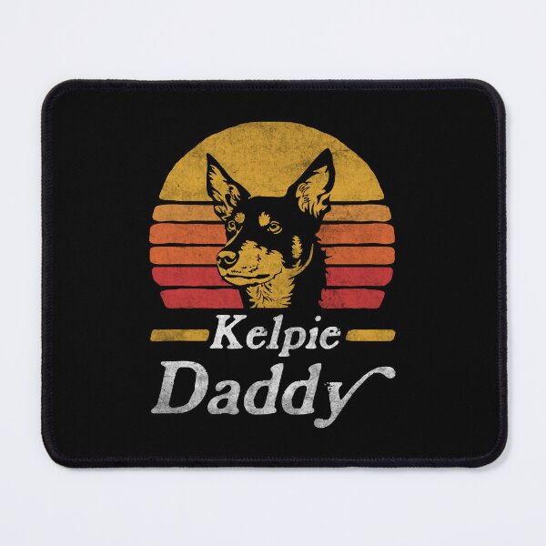 Item preview, Retro Vintage Australian Kelpie Daddy designed and sold by More Cute Dogs.