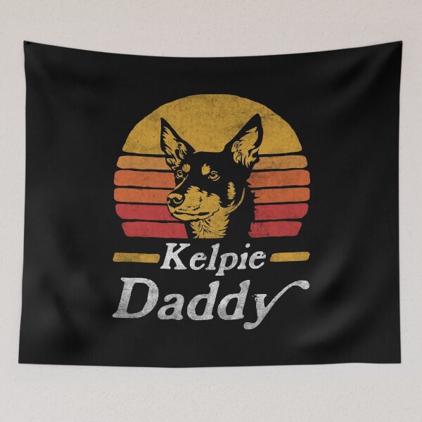 Item preview, Retro Vintage Australian Kelpie Daddy designed and sold by More Cute Dogs.