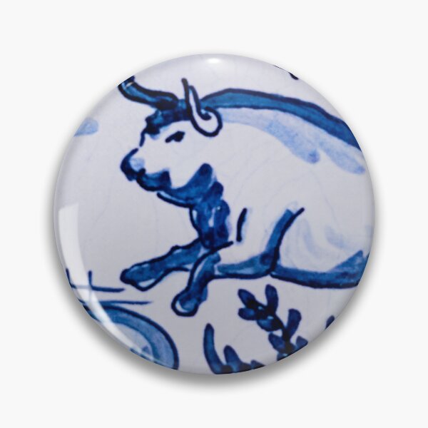 Item preview, BULLS - TORO - TILE - TILES - BLUE TILE - BULLS - RONDA - RONDA - SPAIN designed and sold by acapotevuelto.