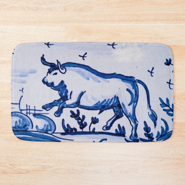Item preview, BULLS - TORO - TILE - TILES - BLUE TILE - BULLS - RONDA - RONDA - SPAIN designed and sold by acapotevuelto.