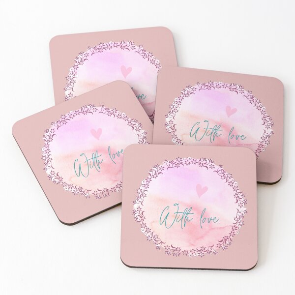 Item preview, Circular pink floral frame  with a pinkish design inside of the frame designed and sold by Arteartz.