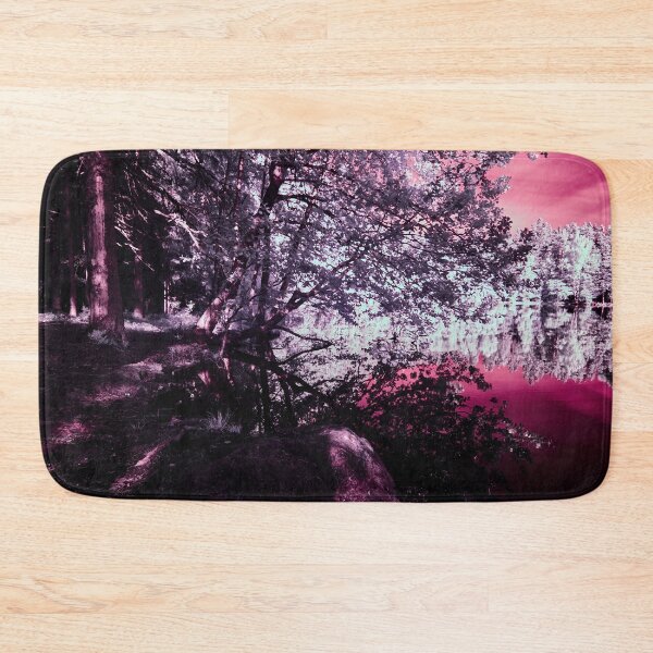Item preview, Bending on  the Ruutana lake Dark Pink edit. .Ruutana lake Siuro. designed and sold by Jouko Lehto Photography.